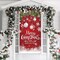Christmas Door Cover Snowflake Merry Christmas Background Banner Xmas Fabric Door Banner Photography Hanging Cover Photo Booth Props Decorations for House Door Decor, 70.9 x 35.4 Inch